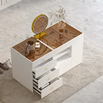Show details for Seren Natural Wood Dresser – Multi-Drawer Storage with Organizers Picture of Seren Natural Wood Dresser – Multi-Drawer Storage with Organizers