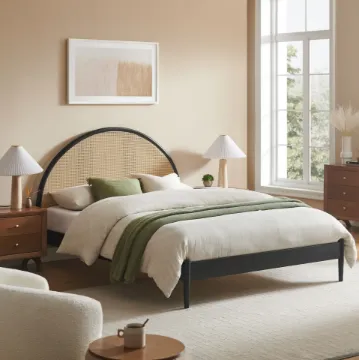Show details for Archo natural wood bed Picture of Archo natural wood bed
