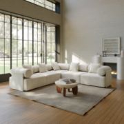 Jekaz Natural Wood Living Set