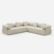 Jekaz Natural Wood Living Set