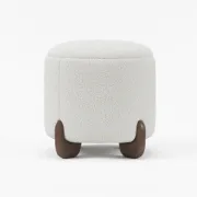 Niva pouf - Natural wood