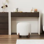 Niva pouf - Natural wood