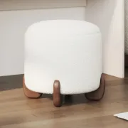 Niva pouf - Natural wood