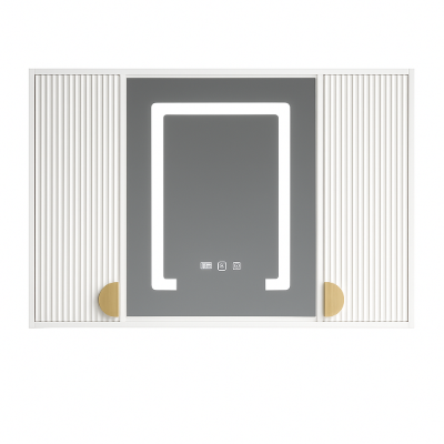 Picture of Helen lighted bathroom mirror with moving back storage