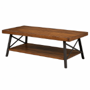 Picture of Bleak  Wood and Metal Coffee Table with Storage