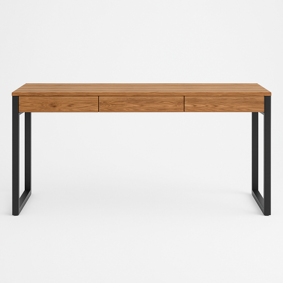 Picture of Jevane Modern Desk Natural wood with Metal