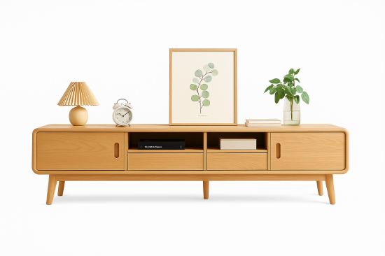 Picture of Rikka Natural wood TV table