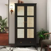 Picture of Aurea Wardrobe – Rattan & Natural Wood