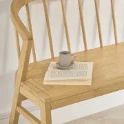 صورة مقعد إلستا من الخشب الطبيعي