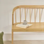 صورة مقعد إلستا من الخشب الطبيعي