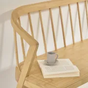 صورة مقعد إلستا من الخشب الطبيعي