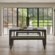 Picture of Avero Natural Wood Upholstery Dining Bench