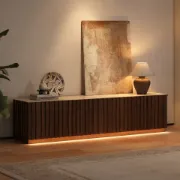 Picture of Lonteo Natural Wood TV Unit – with Stone Top