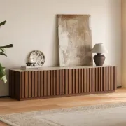 Picture of Lonteo Natural Wood TV Unit – with Stone Top