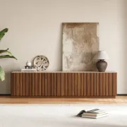 Picture of Lonteo Natural Wood TV Unit – with Stone Top