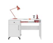 Picture of Marvion - Modern Study Desk with Storage – Natural wood