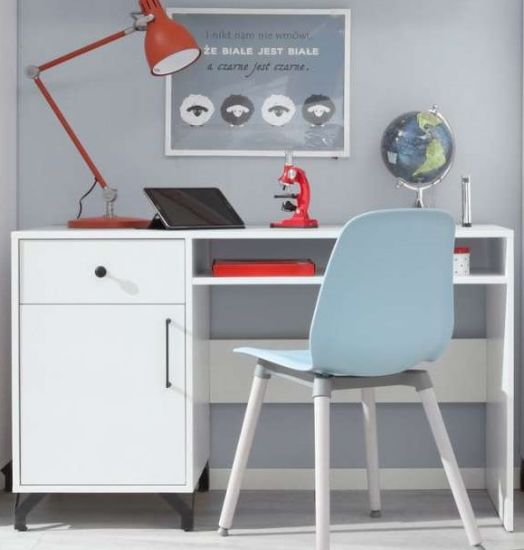 Picture of Marvion - Modern Study Desk with Storage – Natural wood