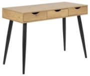 Picture of Astro – Modern Desk with Three Drawers Natural Wood