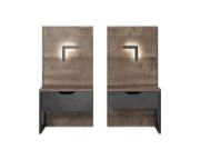 صورة أركان طقم غرفة نوم مودرن 5 قطع – خشب طبيعي