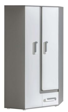 Show details for Orbit Youth Corner Wardrobe – 2-Door with Drawer Picture of Orbit Youth Corner Wardrobe – 2-Door with Drawer