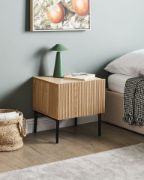 Picture of Orlane – Natural Wood Bedside Table with Modern Design