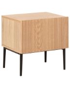 Picture of Orlane – Natural Wood Bedside Table with Modern Design