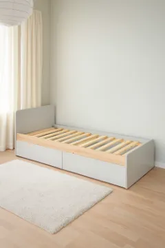 Show details for Terno – Natural Wood Single Bed with 2 Spacious Storage Drawers Picture of Terno – Natural Wood Single Bed with 2 Spacious Storage Drawers