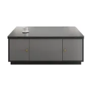 Nerio – Modern TV Unit Set made of Natural Wood with Extendable Design and Multi-Functional Coffee Table