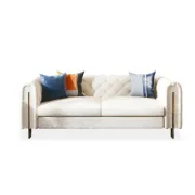 Évianne – Sofa & Armchair Set with Elegant Gold Accents