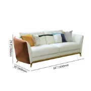 Monterey – Modern Living Room Set with Marble and Gold Accents