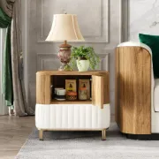 Clairvaux – TV Unit, Coffee Table & Side Table Set in Natural Wood