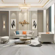 Marcelline – Sofa, Armchair & Ottoman Set with Elegant Natural Wood Accents | Customizable Design