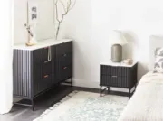 Lorven Modern Bedside Table – Natural Wood