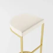 Aurélie Modern Bar Stool –  with Golden Base