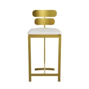 Lumière Dorée – Modern Stainless Steel Bar Stool