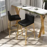 Picture of Aveline  Bar Stool – Gold Metal Frame with Padded Seat & Backrest