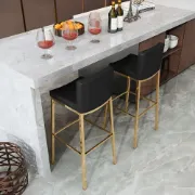 Picture of Aveline  Bar Stool – Gold Metal Frame with Padded Seat & Backrest