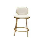 Picture of Éloise Bar Stool – Gold Frame with Padded Backrest