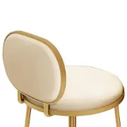 Picture of Éloise Bar Stool – Gold Frame with Padded Backrest