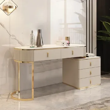 Clarette Vanity – Modern Natural Wood Design with Gold Stainless Frame and Elegant Storage Drawers Clarette Vanity – Modern Natural Wood Design with Gold Stainless Frame and Elegant Storage Drawers