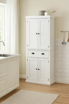 Santa Kitchen Cabinet w 2 Drawers White Santa Kitchen Cabinet w 2 Drawers White