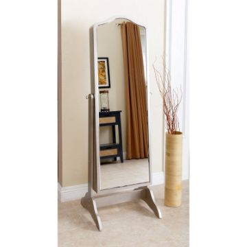 Auston Solid Wood Jewelry Armoire with Mirror Auston Solid Wood Jewelry Armoire with Mirror