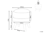 Picture of Ottoman Cocoon - Natural wood