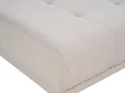 Maven Ottoman – Elegant Tufted Design in Natural Wood