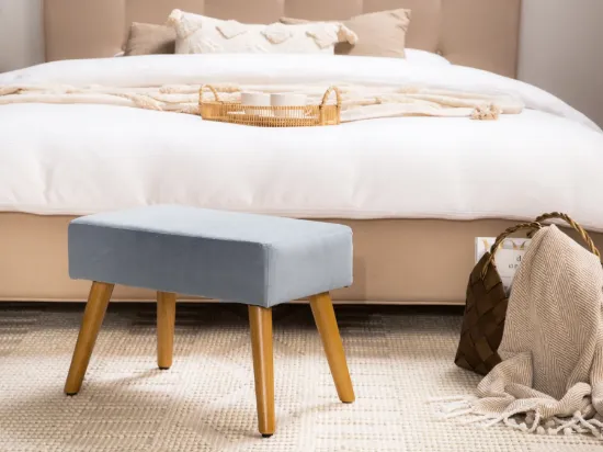 Picture of Ottoman  Aura - Natural wood