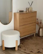 Picture of Ottoman  Azur - Natural wood