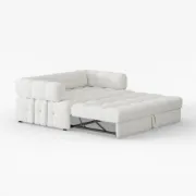 Rumi Convertible Sofa Bed – Modern Tufted Design