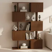 Ravine – Natural Wood Display Shelf with Modern Design