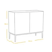 Picture of Rêverie Coffee Corner Cabinet – Dual Shelf Design with Wooden Legs