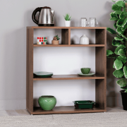 Picture of Amour Coffee Corner Shelf Natural wood – Open Storage Design in Natural Wood.